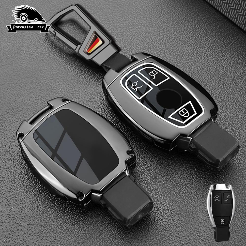Zinc Alloy Car Key Case Cover For Mercedes Benz Accessories A B C G Class Glk W204 Gla W203 W210 W211 W124 Keychain