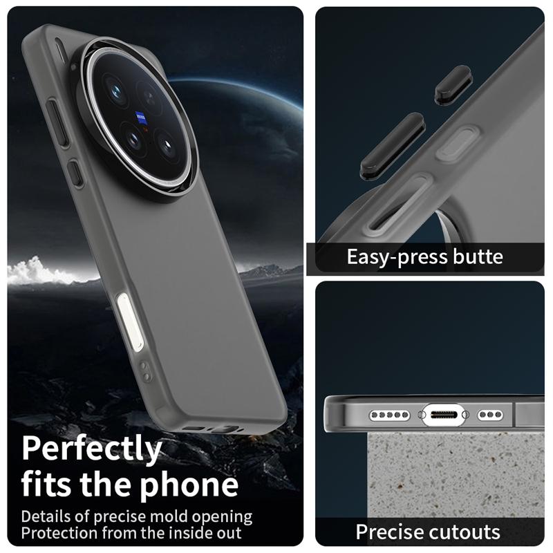 Anti-Drop Candy Color Phone Case For Vivo X200 Ultra Matte Back Case Vivo X200Ultra X200 Pro Mini Cover For Vivo X200 Ultra Case