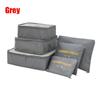 6 PCS Travel Storage Bag Set for Clothes Tidy Organizer Wardrobe Suitcase Pouch Travel Organizer Bag Case Shoes Packing Cube Bag