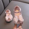 Autumn Korean-style girls' princess baby small/medium/large children's bowknot leather dance performance shoes