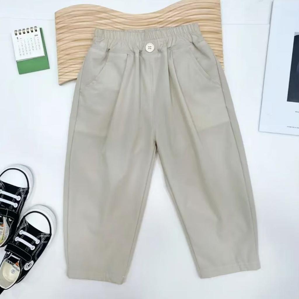 Boys' Mosquito Repellent Pants Summer Thin Design Children's Casual Pants Ice Silk Quick Drying Pants Breathable Outer Wear, Baby Loose Fit