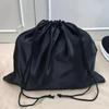 Large Drawstring Care Bag Custom Wigs Storage Dust Proof Packaging Pouch Black Reusable Sack Handbag Shoes Travel Bags