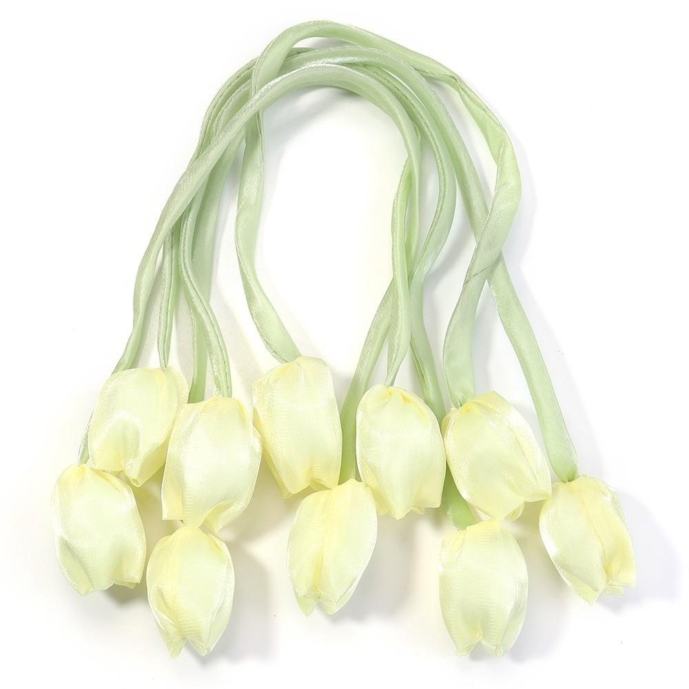 5Pcs DIY Tulip Lace-up Straps Sweet Curtains Tie Rope Fashion Hair Cord Accessories  Cake