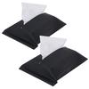 Hiro World Trade Car Tissue Soft Holds 150 Finish 2 Cover, Type, Tissues, Leather-like (Black, Packs)