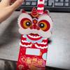 6pcs Traditional Scratch Card Money Bag Hongbao Red Pocket  Lunar New Year Gifts