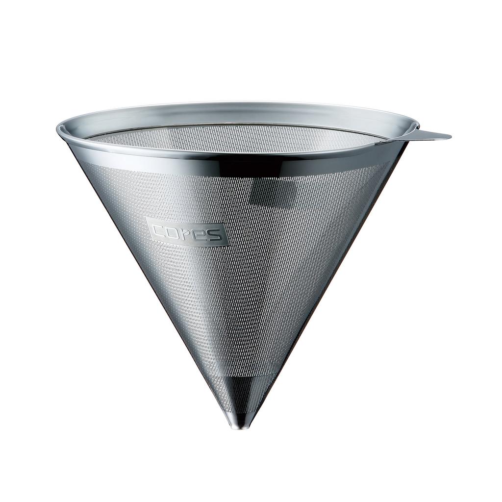 KORRES Coffee Dripper, Gold Filter, Cone, 8-Cup Capacity, C270SS