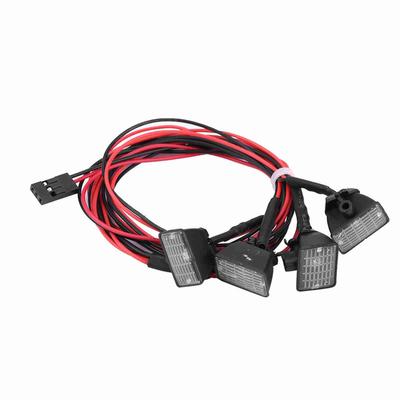 RC Crawler Roof Lights LEDs Light Bar Lamp Accessory for Axial Scx10 Traxxas Trx-4 Car (White)