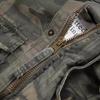 Jachetă Camuflaj cu Glugă și Buzunare Multiple pentru Bărbați, Stil Amekaji, Lungime Medie