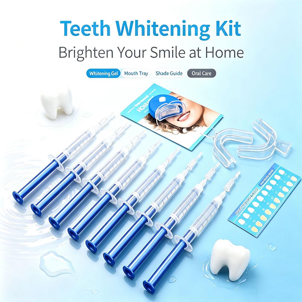 Kit de Gel Blanqueador de Dientes de 10/20 Piezas Cuidado de Higiene Bucal Herramienta Blanqueadora de Dientes Herramienta Blanqueadora de Dientes con Luz Filtrada Eliminar Manchas de Placa