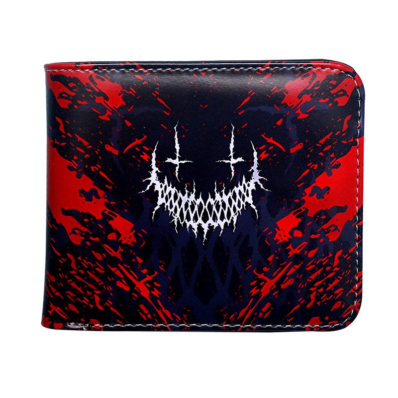 Retro Skull Print Men's Coin Purse - Compact, Colorful, and Fashionable Wallet