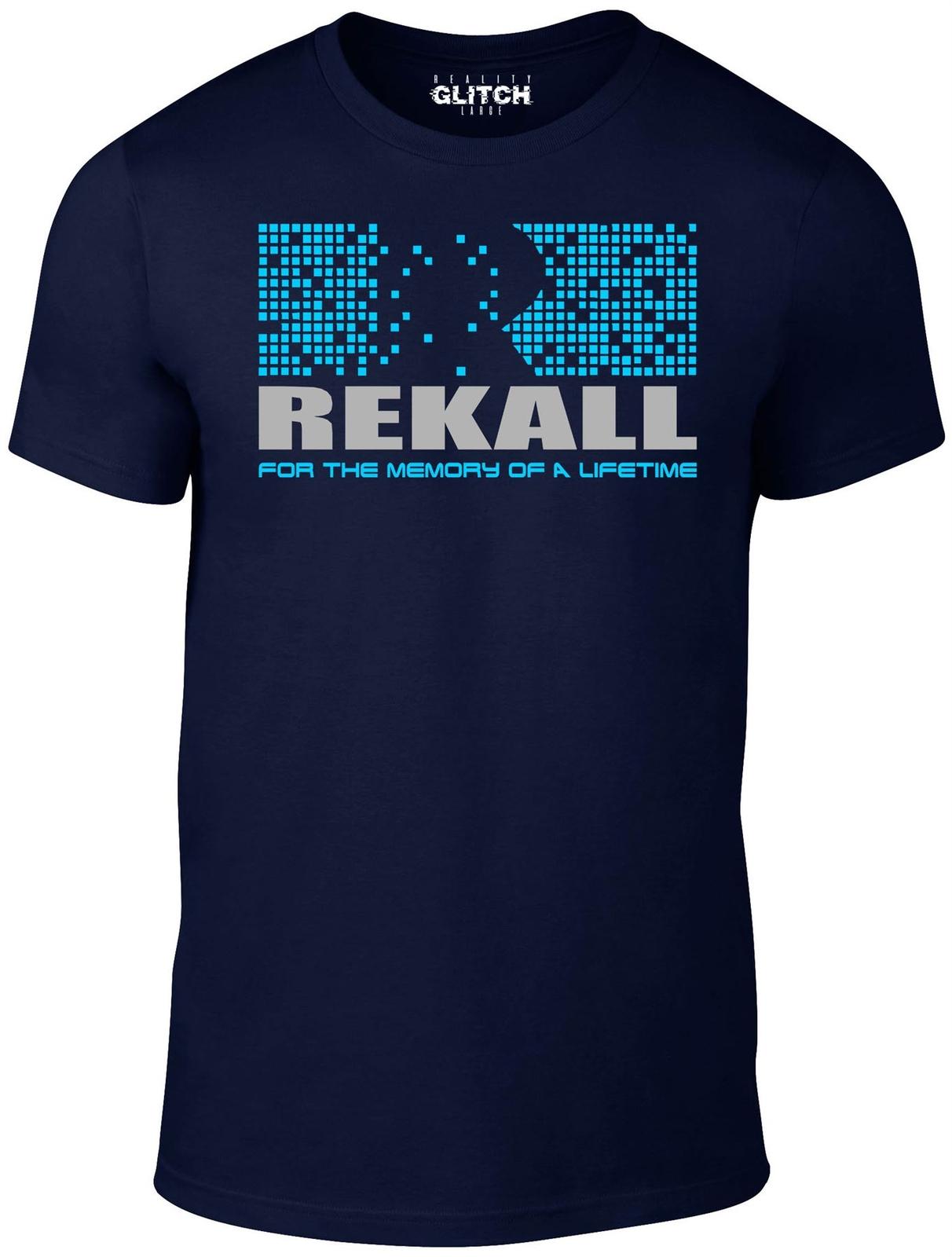 Rekall Men s T-Shirt Mens Womens Tees Top Movie Arnold Schwarzenegger Total Recall Movie Inspired XL