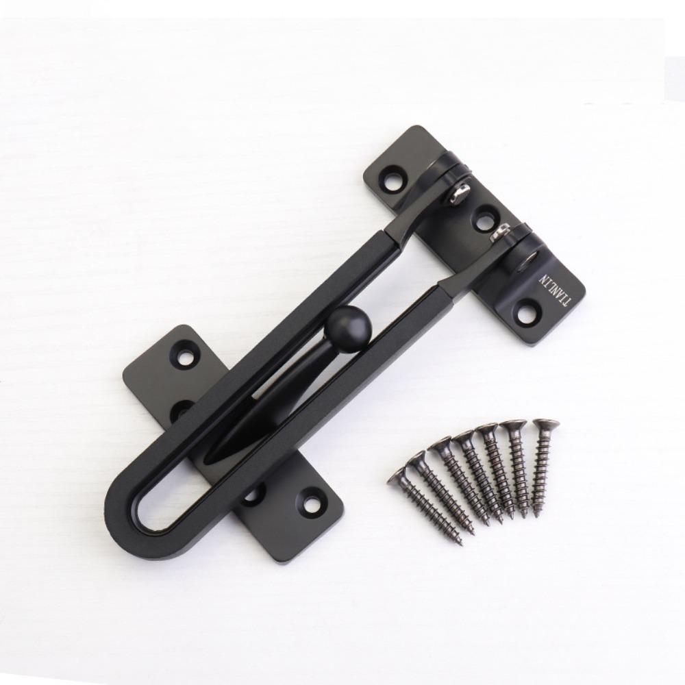 Durable Zinc Alloy Sliding Door Catch Thickening Solid Bolt Door Bolt Security Mute Door Hasp Hotel