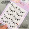 5 Pairs/set Thick false eyelashes natural simulation eyelashes eye makeup