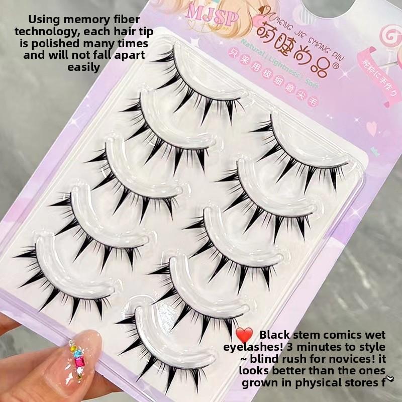 5 Pairs/set Thick false eyelashes natural simulation eyelashes eye makeup