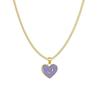 Contemporary Zodiac Heart Necklace With Layered Chain Perfect For Fashionable Women
