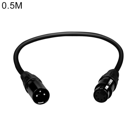 0.5/1/3/2m XLR 3 Pin Male to 5 Pin Female DMX Converter Adapter Cord Wire Cable
