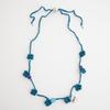 MERRYMOTIVE Bluegreen Clover Crochet Knit Necklace