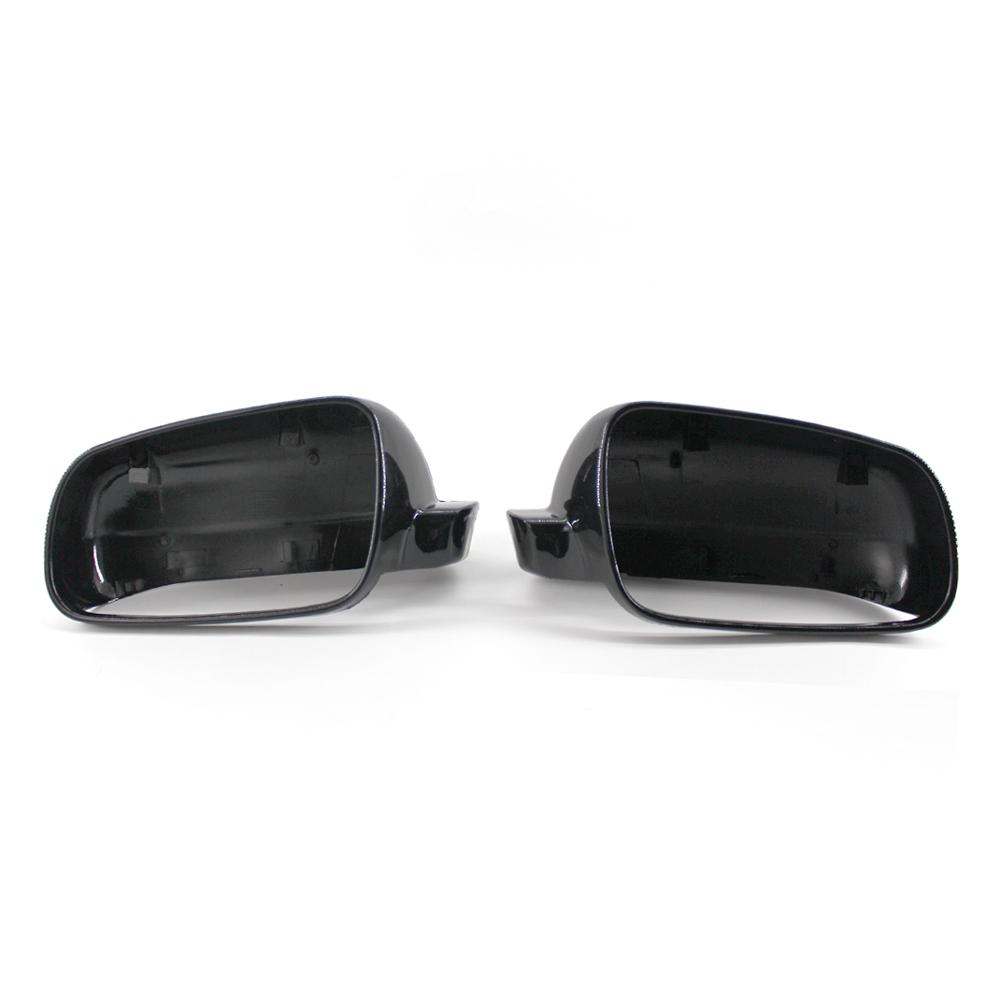 Pair Black Silver Car Rearview Mirror Cover Housing Casing Protection Caps For Golf Mk4 BORA Passat B5 1998-2005 Jetta