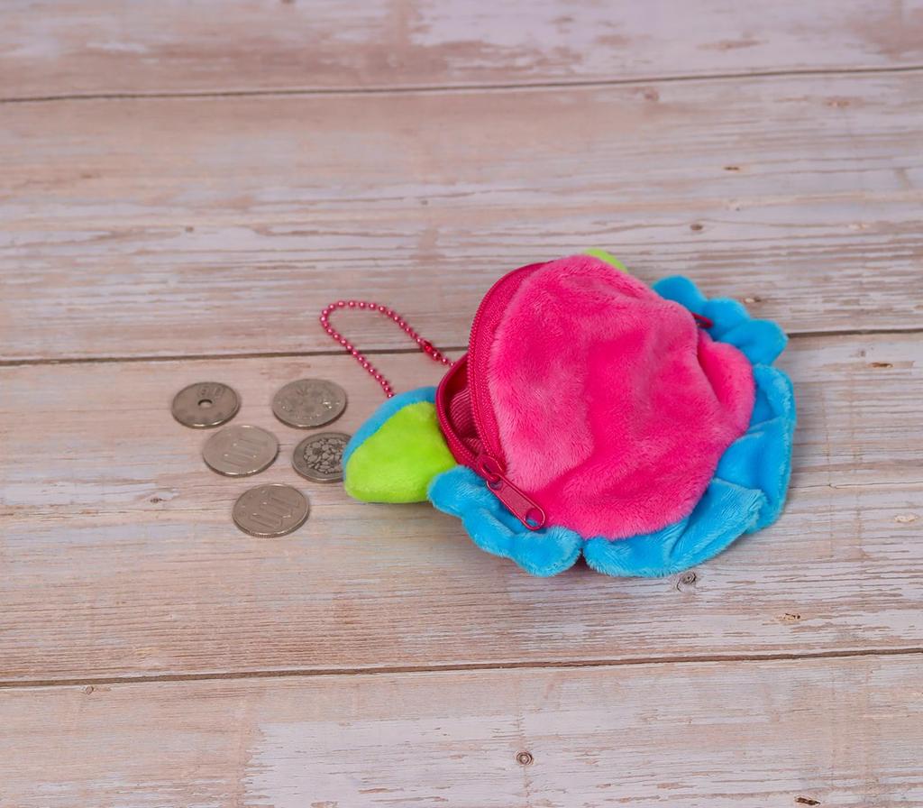 Takeoff Shisa Coin Purse Face Pochette Pink