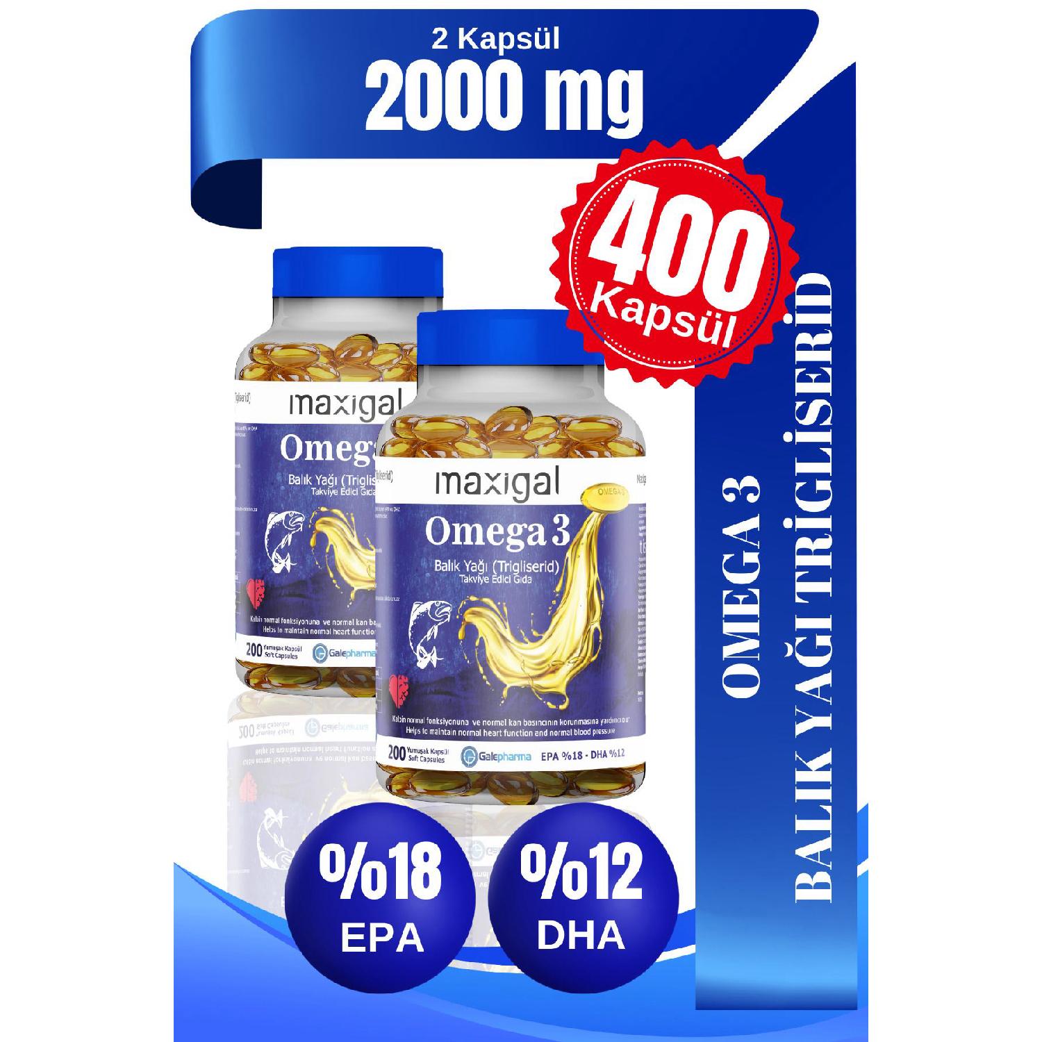 

Omega 3 Fish Oil 2000 Mg 200 Capsule 2 Package