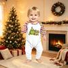 Christmas Print Matching Family Pajama Set Long Sleeve Round Neck Sleepwear