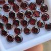 5 Mm Round Cut Natural Red Garnet Gemstone Lot, Healing Gemstones Lot.