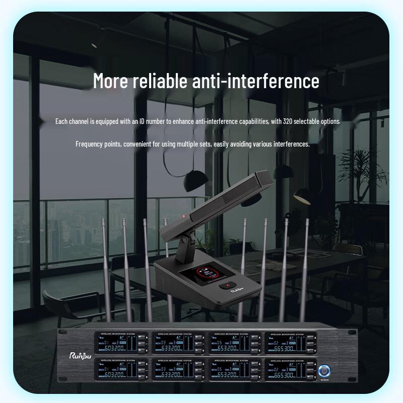 Runpu RP-SU98F UHF Wireless Conference Microphone System (CN version)