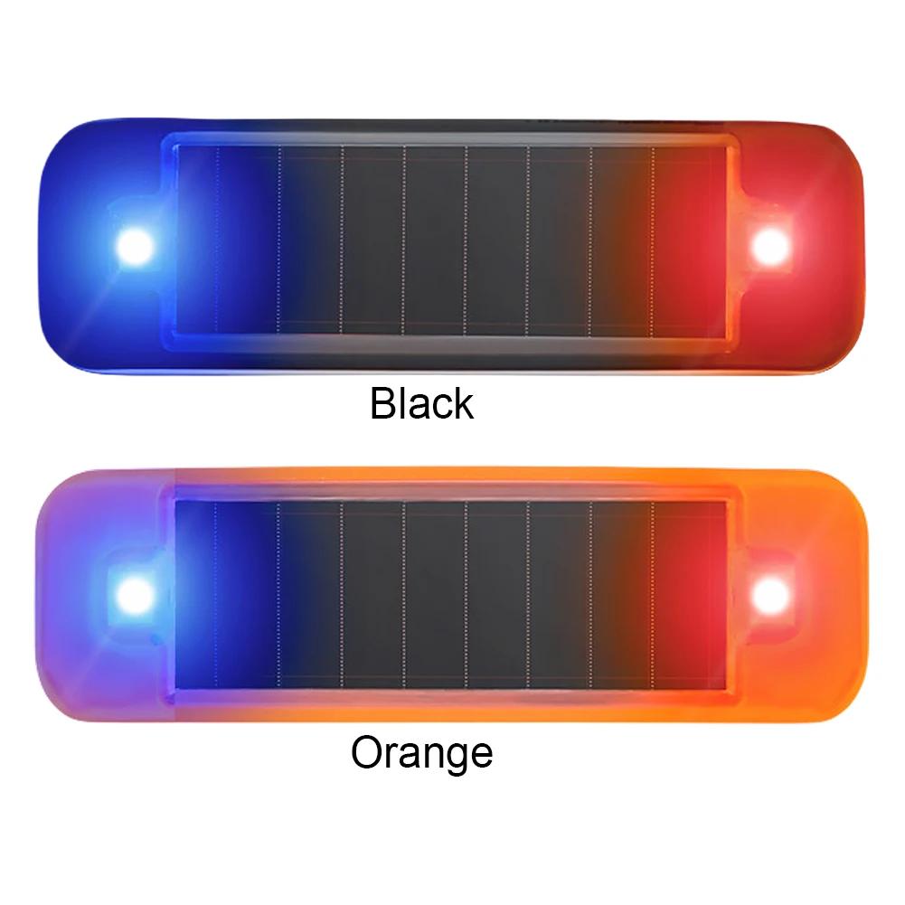 Car Solar LED Warning Light Night Ride for Motorcycle Electric Vehicle Bicycle Tail Light Anti-rear Strobe Warning Light 1-10Pcs