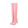 Fashion 2025 New Fashion Fall/Winter Super High Heel Stiletto Lace Up Super Long Scrub Ladies Over the Knee Boots