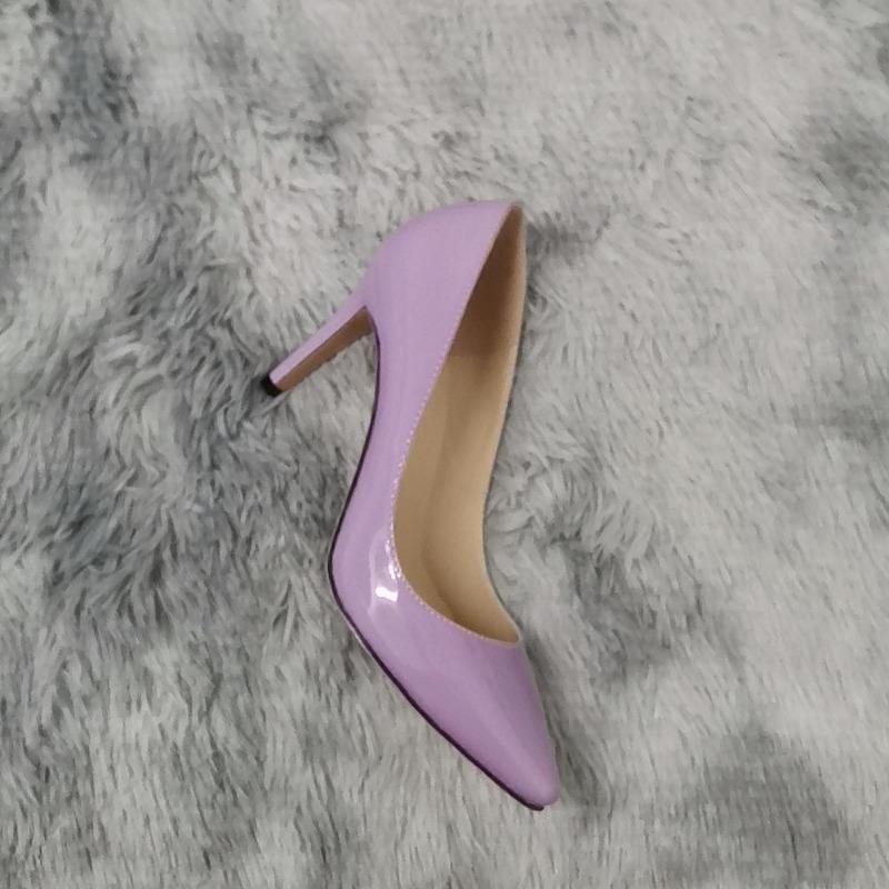 Sexy High Heels Woman Pumps 8 CM Fashion Pointed  Heel Women Shoes Elegant Black Red Job Wedding Pump Plus Size