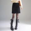 Women's High-Waisted A-line Sheath Skirt, Elegant Hip-Hugging Design for Autumn/Winter 2025