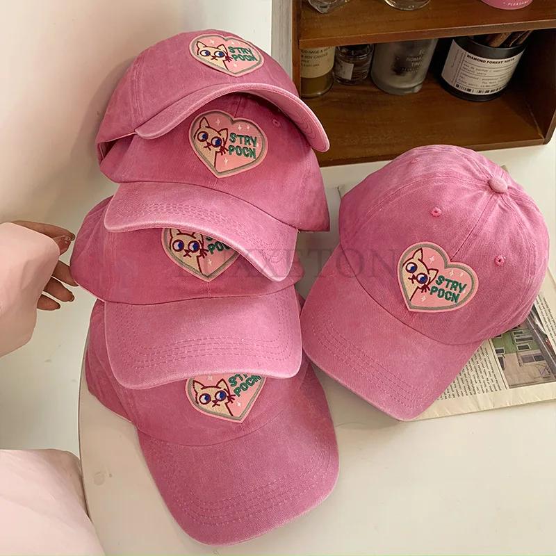 Women Hat Girls Baseball Hat Women Fashion Adjustable Snapback Women Hat Soft Top Pointed Hat Cute Cat Hat Fashion Small Face