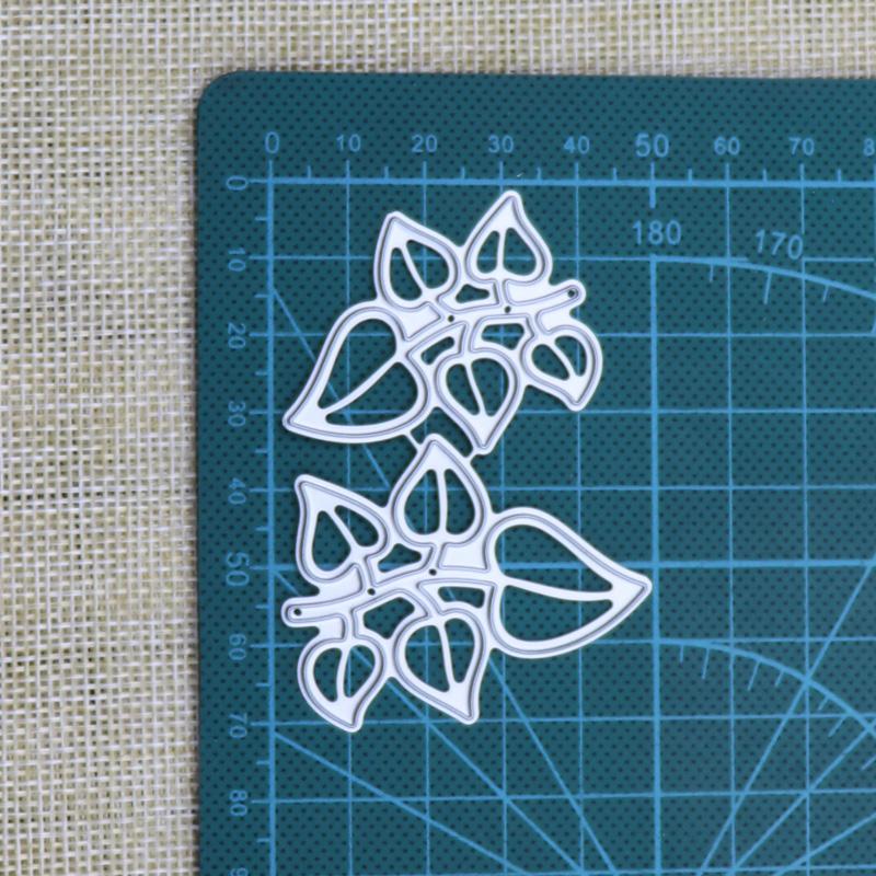 

2 шт./лот металлические вырубные штампы вырубная форма листья бутон декор скрапбукинг бумага ремесло лезвие дырокол трафарет серебряный