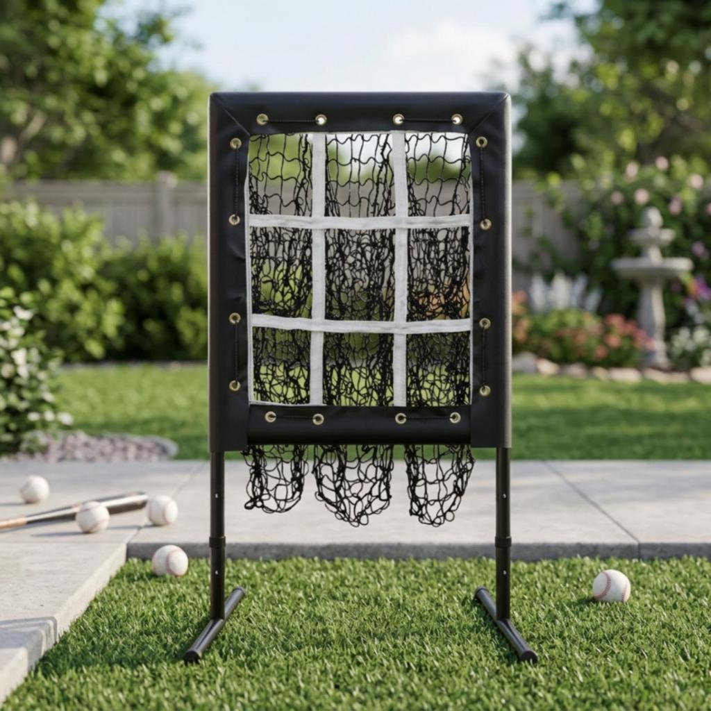 9-Hole Pitching Net Stable 9 Hole Impact-Resistant for Backyard