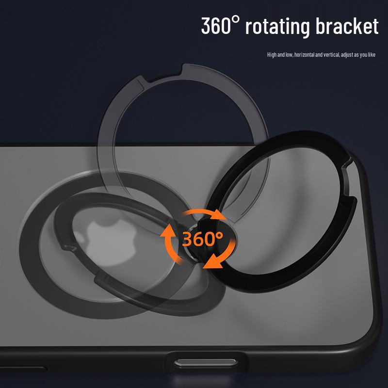 iPhone 16 Pro Max Rotating Magnetic Protective Case with 360° Bracket