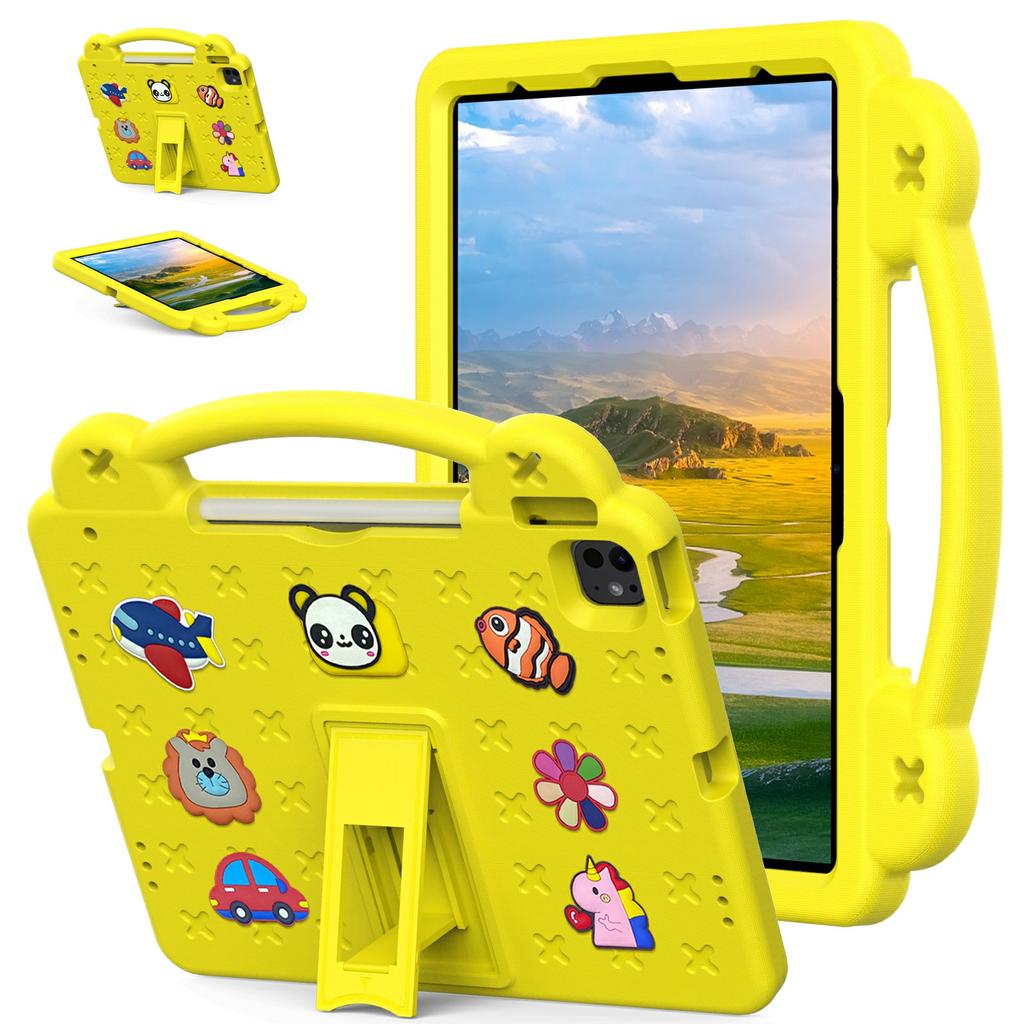 Für iPad Pro 13 (2024)/Air 13 (2025)/(2024)/iPad Pro 12.9 (2022)/(2021)/(2020)/(2018) Hülle für Kinder, EVA-Tablet-Abdeckung