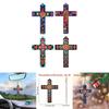 Car Easter Acrylic Cross Pendant With Minimalist Design For Vehicle Interior Decor