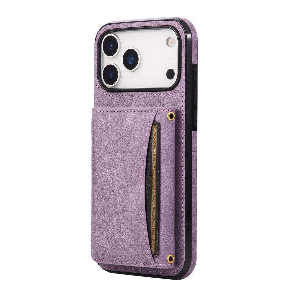 Leather Multi Wallet Cards Holder Phone Case for IPhone 17 Air 16E 16 Pro Max 15 Plus 14 13 12 Mini 11 XR X XS Protective Cover