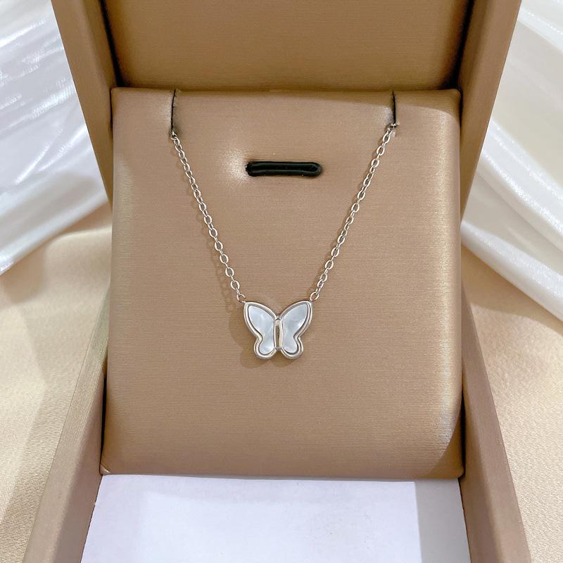 Geometric Animal Temperament Personality Minimalist Wind Furnace Real Gold Necklace Female Collarbone Chain