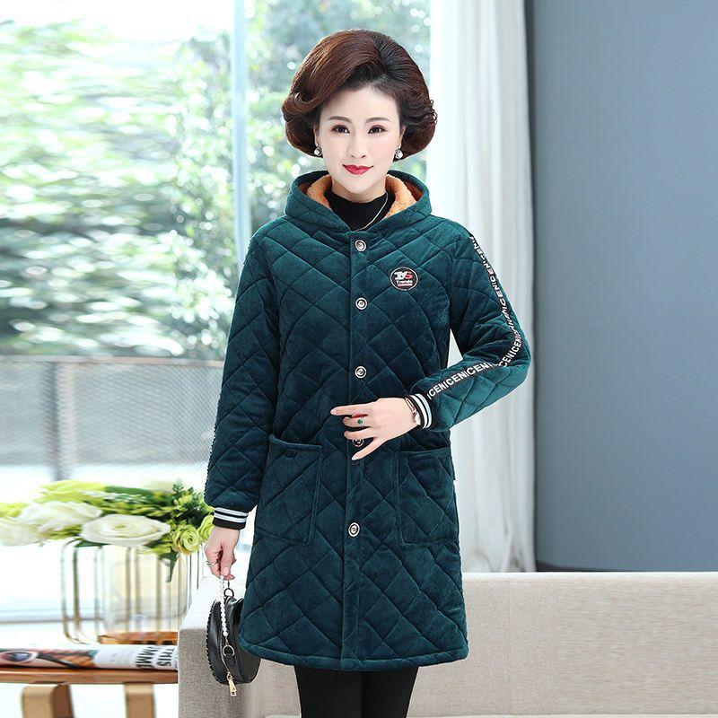 Winter Plus Velvet and Cotton Coat for Young Women, Large Size Warm Coat
