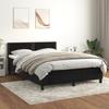 VidaXL Divan Bed with Mattress Black 140x190 Cm Velvet 3141241