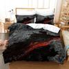 Gilding Marble Bedding Set Deep Color Soft Polyester Breathable Duvet Cover Set King Queen Twin Single Size With Pillowcase 3Pcs