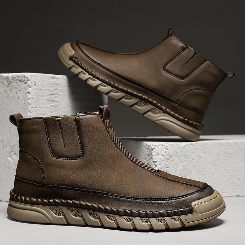 Herren Stiefeletten Plüschschuhe Freizeitschuhe Herbst und Winter Übergröße 39-46