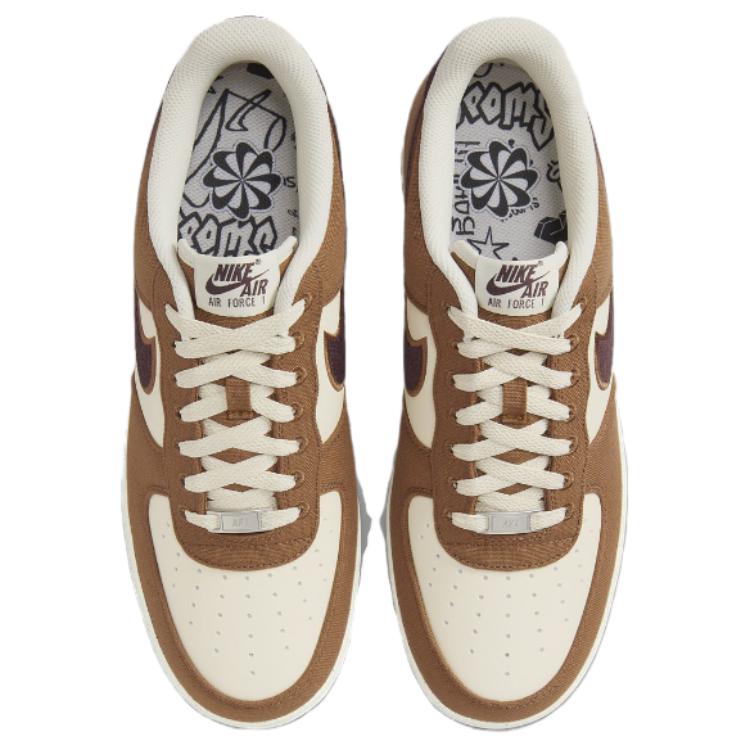New Nike Air Force 1 Low '07 LV8 Notebook Doodle Pack Light British Tan FQ8713-200