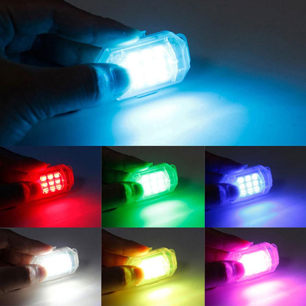 Wireless LED Strobe Light Remote Control Warning Lamp Flash Indicator Anti-collision For Car Auto Motorcycle Drone Cruise