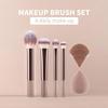 12er Professionelles Make-up-Pinselset Inkl.. Lidschatten-, Puder-, Rouge-Pinsel, 2 Stück Make-up-Schwämme, 1 Stück Puderschwamm, Komplette Reise