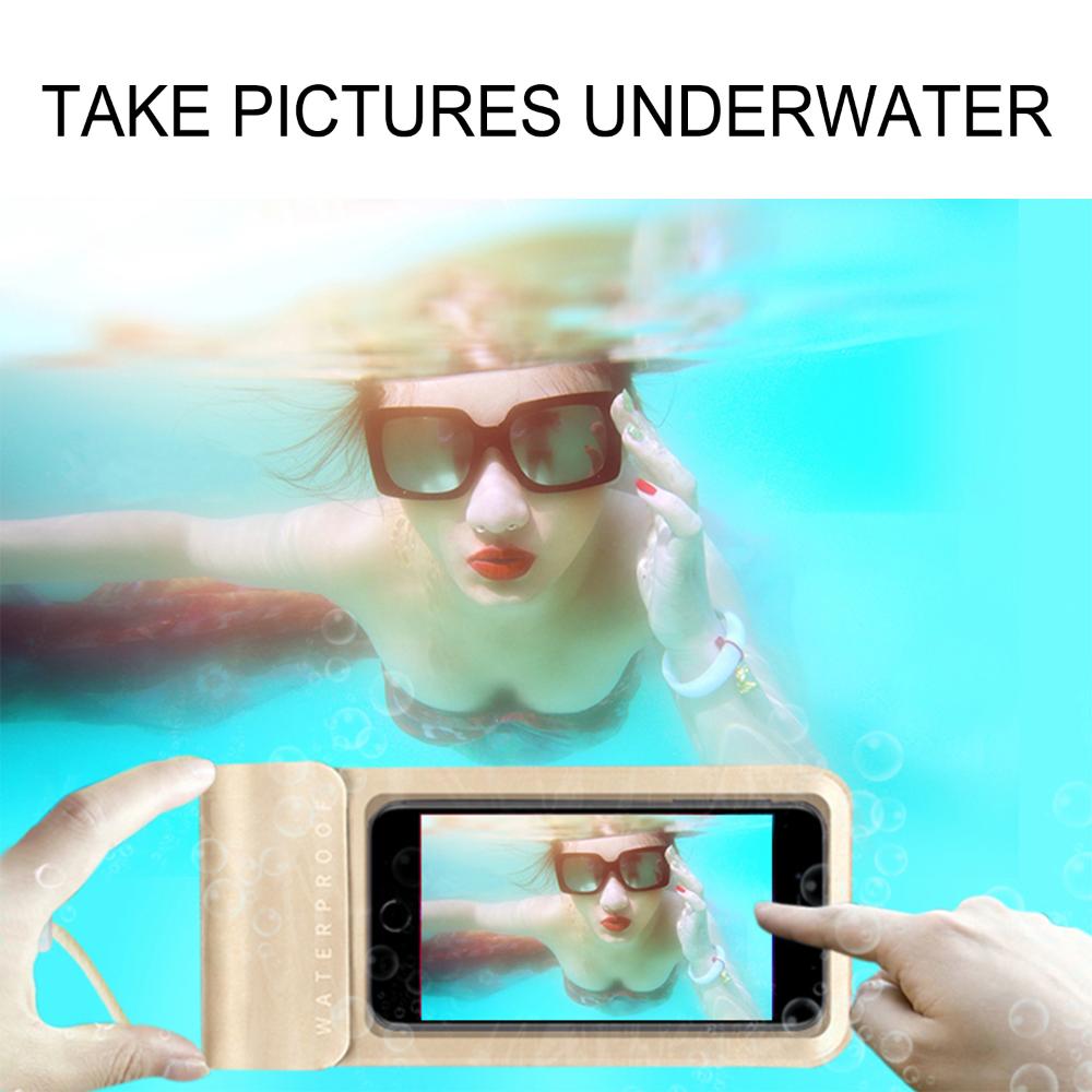 Universal Transparent Diving Swimming Phone Case Waterproof Phone Pouch Underwater Phone Sealed Bag