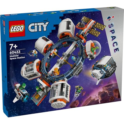 LEGO City Modular Space Station Toys Present Birthday Block Christmas Boys Girls Children 7 Years Old 8 Years Old 9 Years Old Elementary School