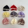 Soft Cotton Baby Beret Hat Lace Ruffled Pullover Hat Fashion Knitted Hat  For Toddlers