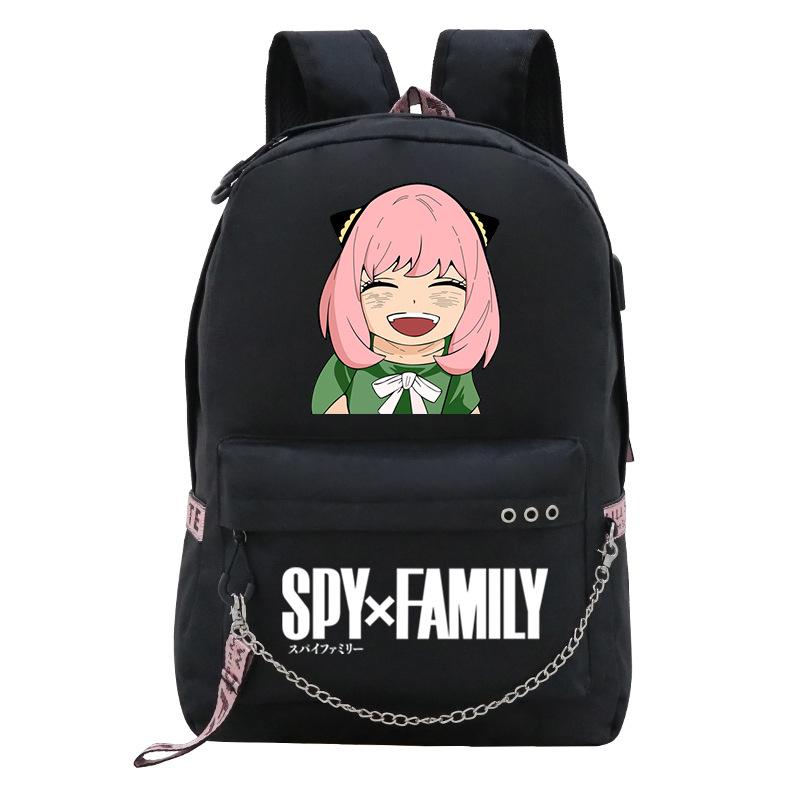 

Аниме Периферия Шпионский Игровой Дом Школьный Рюкзак Студенческий Рюкзак с Цепью и Лентой Повседневный Рюкзак Аня Школьный Рюкзак average size